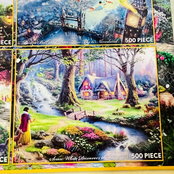 Disney Thomas Kinkade 4 in 1 Puzzle Set - Picture 12 of 16